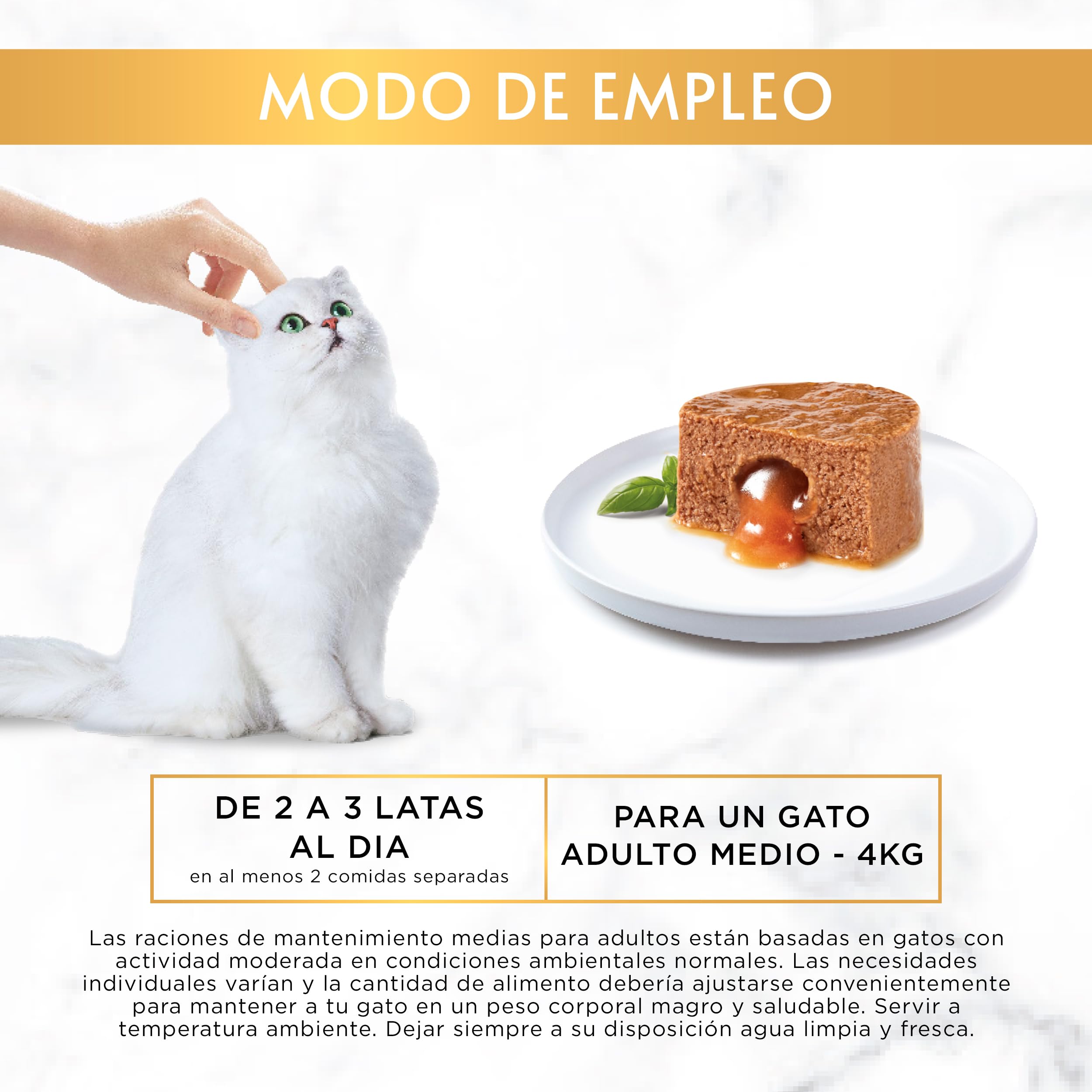 GOURMET Gold Fondant, Comida Húmeda para Gato Adulto, Mousse de Pollo con Salsa, Pack de 24 Latas de 85 g