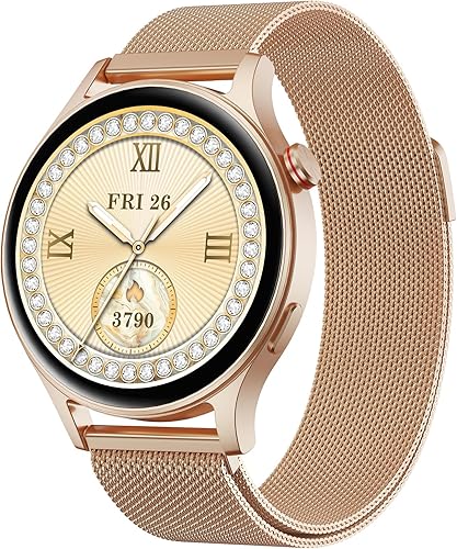 Miniatura 9 de Fitpolo Smart Watch for Women,1.3" AMOLED Touchscreen Fitness Tracker, Make/Answer Calls, Heart Rate SpO2 Monitor,IP68 Waterproof,Sleep Activity