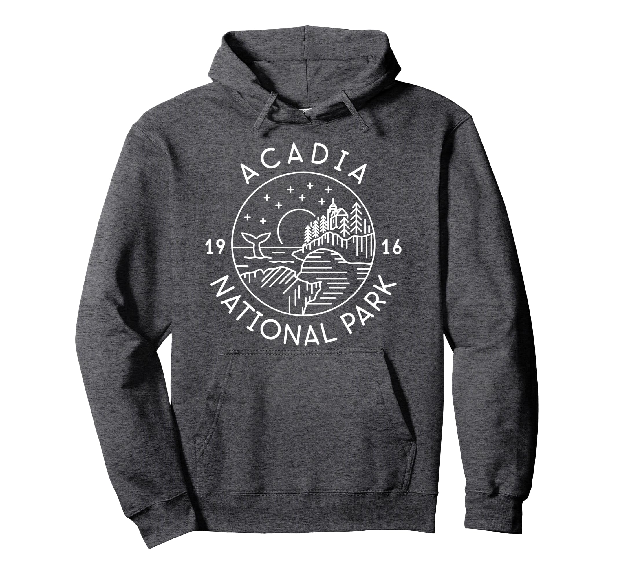 Acadia National Park 1916 Maine Bar Harbor Pullover Hoodie
