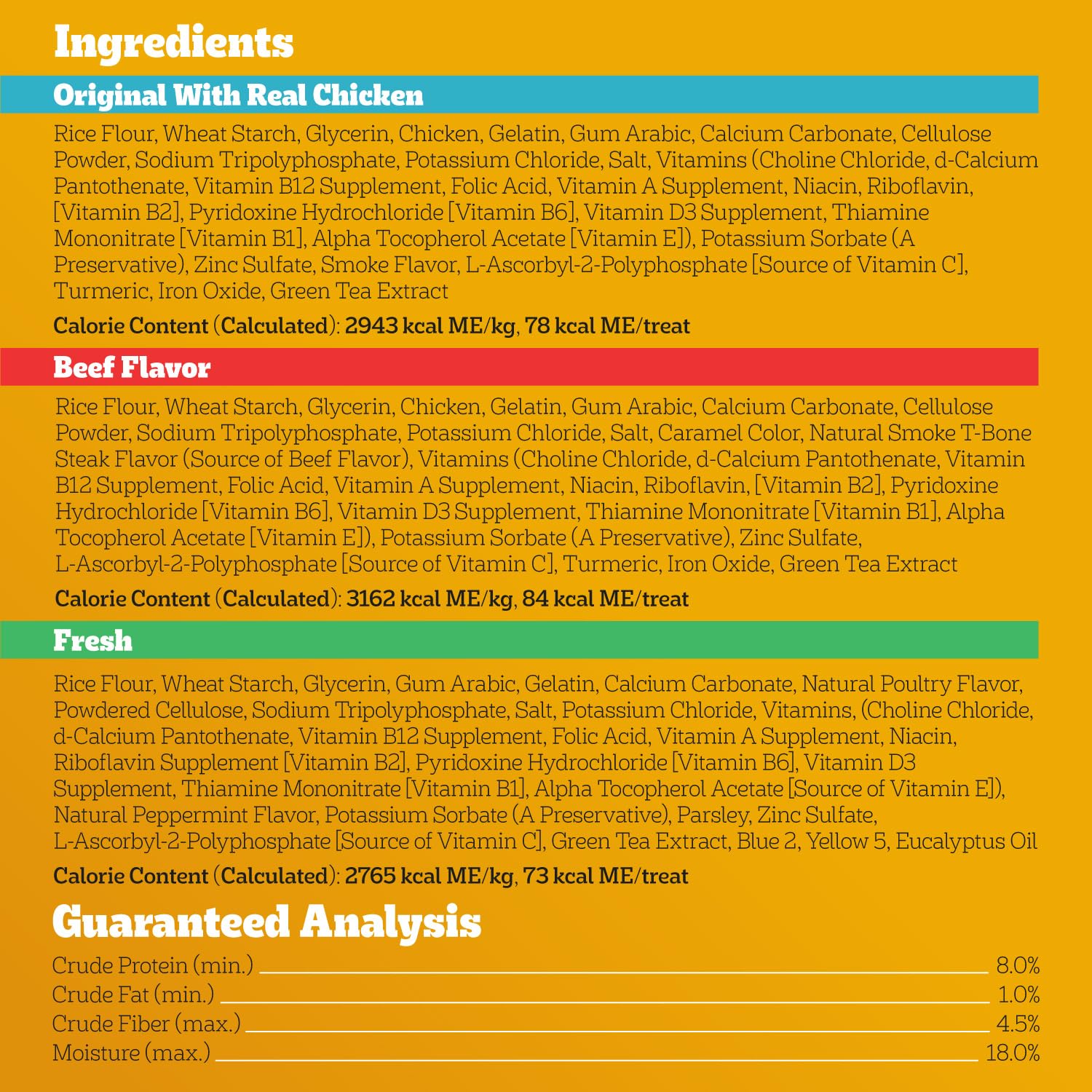 Pedigree Dentastix Large Dog Treats, Original, Beef & Fresh, 2.73 lb. Variety Pack (51 Treats Total) - image 5