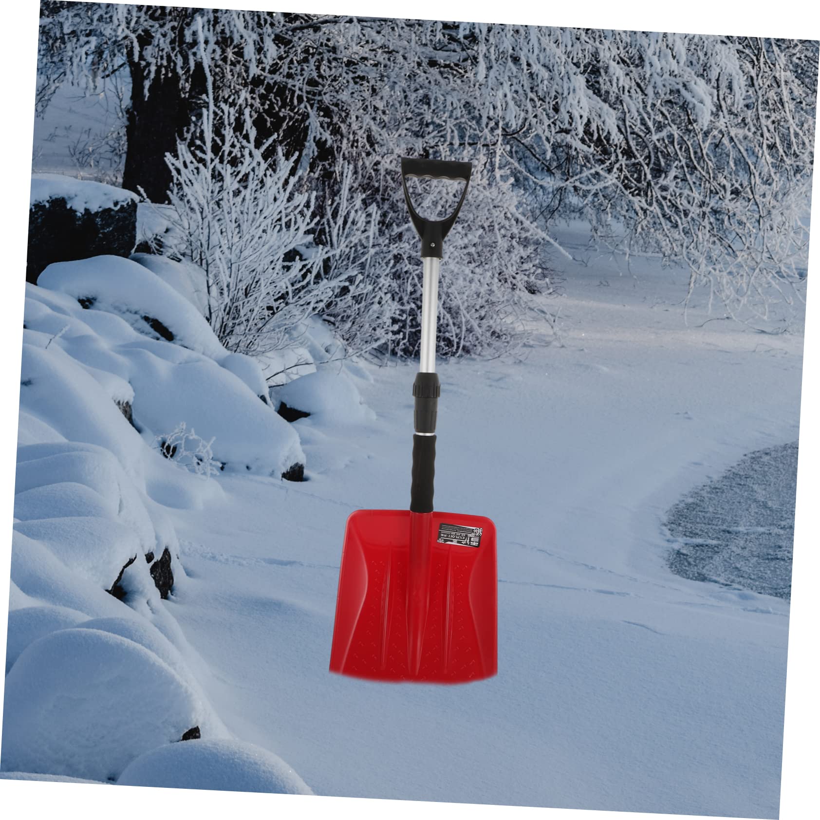 Sosoport Pelle à Neige Rétractable en Alliage d'Aluminium et Plastique, Anti-Dérapante et Robuste, pour Voiture en Conditions de Neige