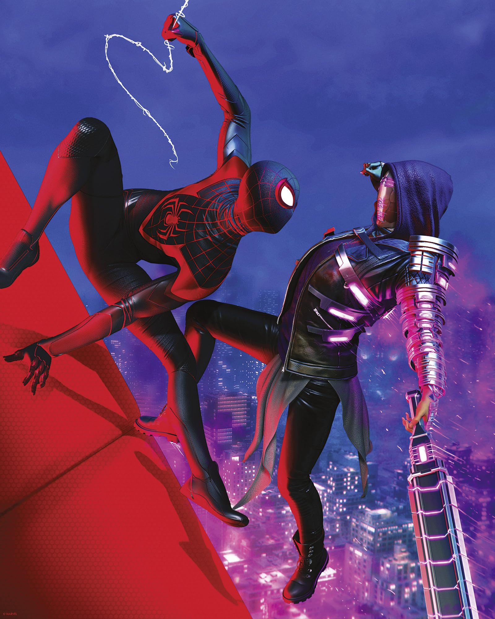 Komar Marvel Spider-Man Fight Wall Picture Size 40 x 50 cm Poster Art Print Nursery Picture