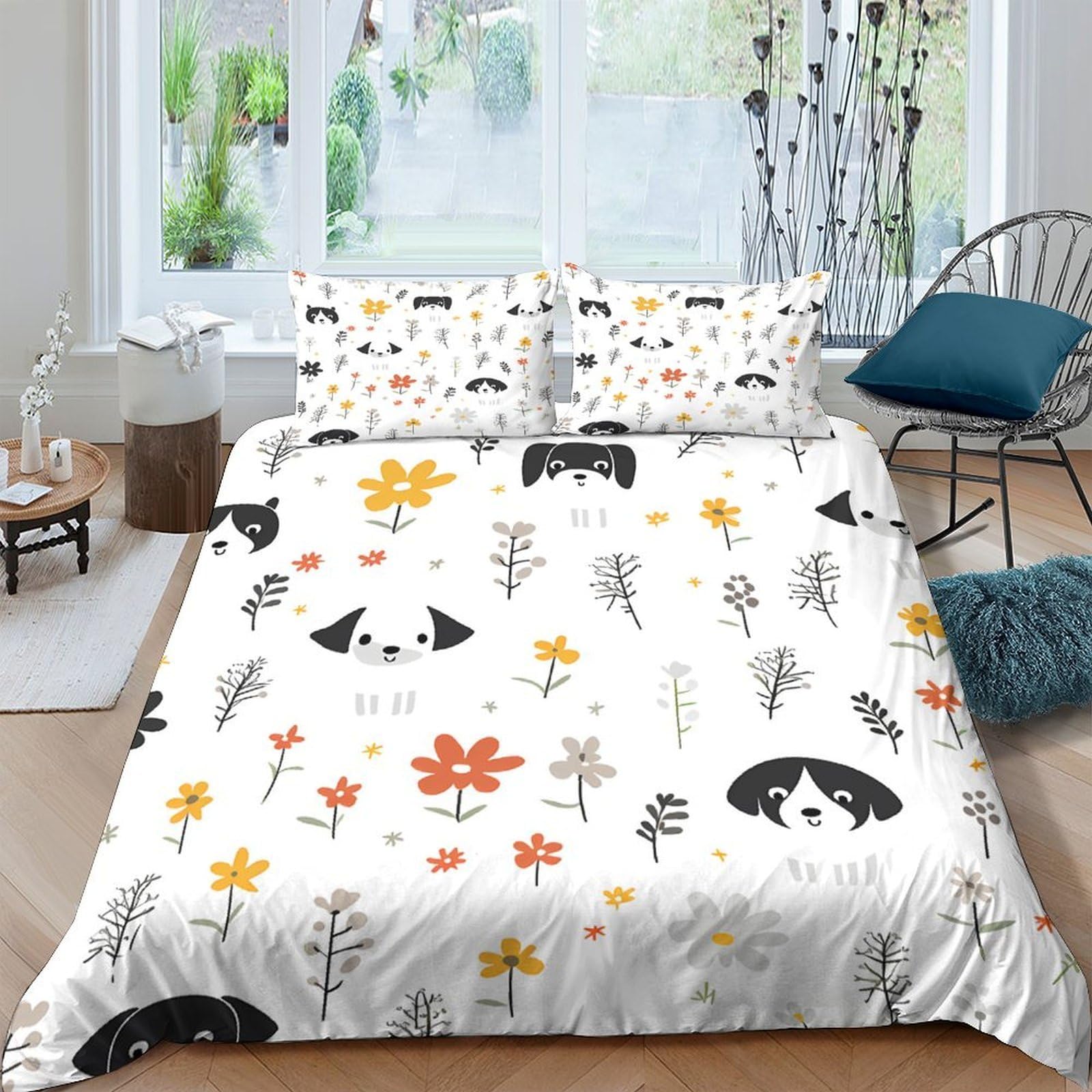 Ctjqhvkz Style-4 3D Printed Panda Floral Fitted Sheet Microfiber Soft Breathable Animal Leaf Mattress Cover Bedroom Decor Single（135X200cm）