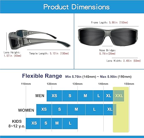 Miniatura 2 de XII WY - Gafas de sol polarizadas para hombre y mujer, para ciclismo, béisbol, correr, pesca, conducción