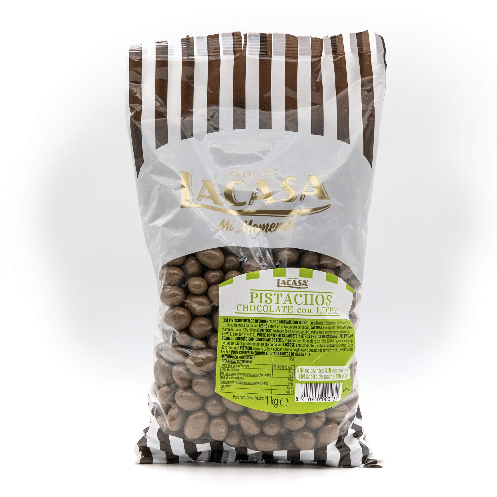 Pistachos con chocolate con leche Lacasa 1 kg