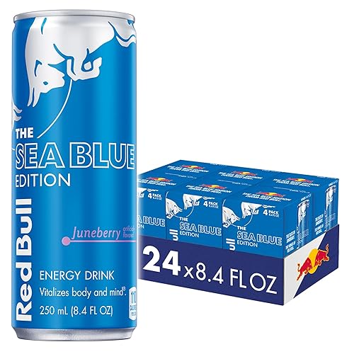 Vista 154 de Red Bull Yellow Edition - Bebida energética tropical, con 80 mg de cafeína más taurina y vitaminas B, 8.4 onzas líquidas, paquete de 24 latas