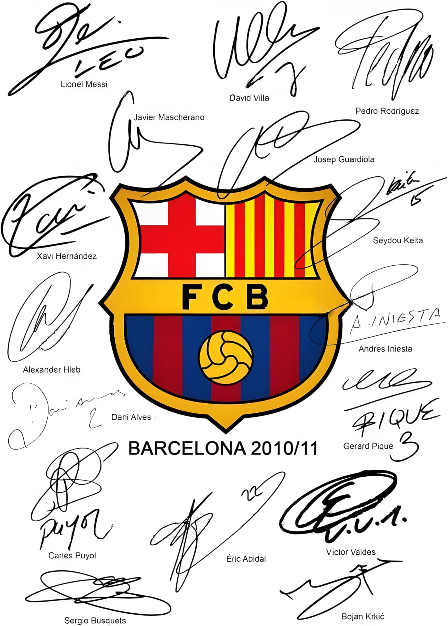 FC Barcelona Poster - Barcelona Stickers - FCB Posters - Barcelona Logo Sticker - Football Club Posters for Wall - Barcelona Wall Sticker - FC Barcelona Posters for Living Room, Bedroom Decoration