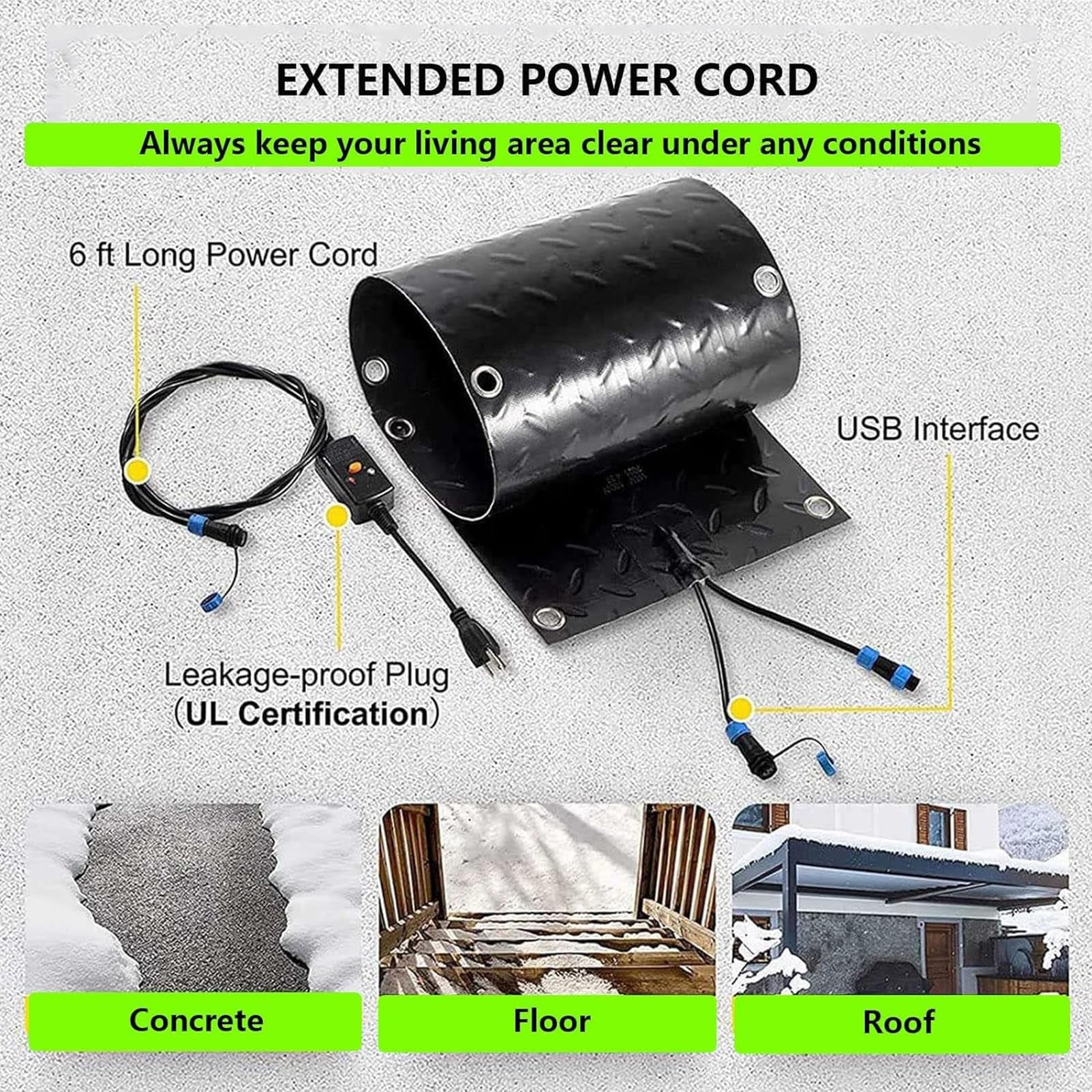 融雪マット3メートル 毎日の除雪が軽減！ Amazon.co.jp: 雪と氷の