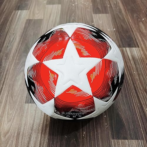 Miniatura 6 de Balón de fútbol de la Liga Campeón Tamaño 5 - Réplica oficial del partido, fútbol con calidad de torneo para entrenamiento y juego.