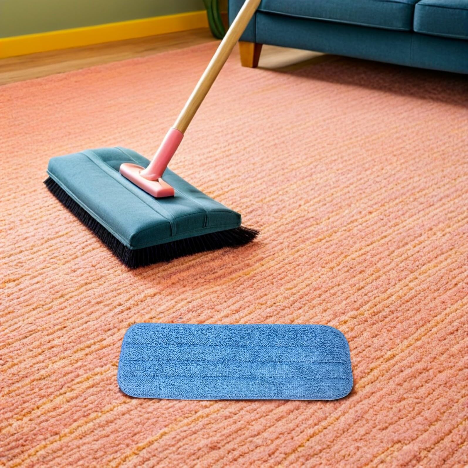10 pezzi Panni Mop in Microfibra Lavabili e Riutilizzabili per Pulizia Pavimenti Duraturi Adatti Spruzzino per Pavimenti e Asciugatura Rapida e Trappola Polvere