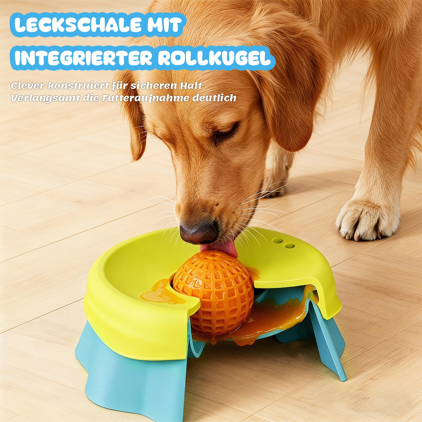 Palla per cani in silicone, ciotola per cani per liquidi, ciotola per leccare cani, giocattolo per cani, palla per leccarsi, per ciotola anti soffocamento, giocattolo interattivo per cuccioli e