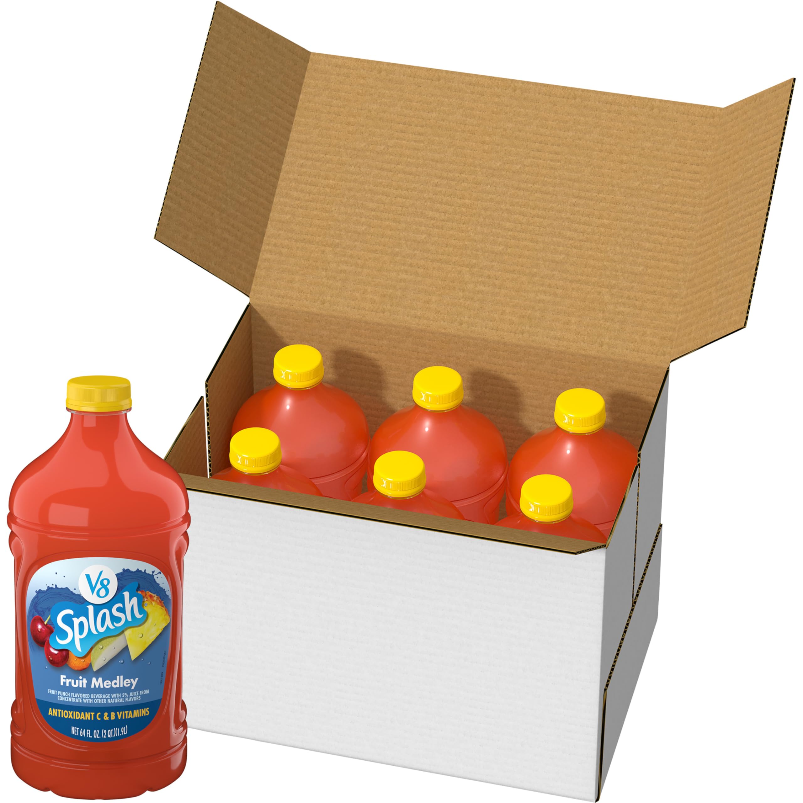 Fruit Medley Flavored Beverage, 64 fl oz Bottle (6 Pack)