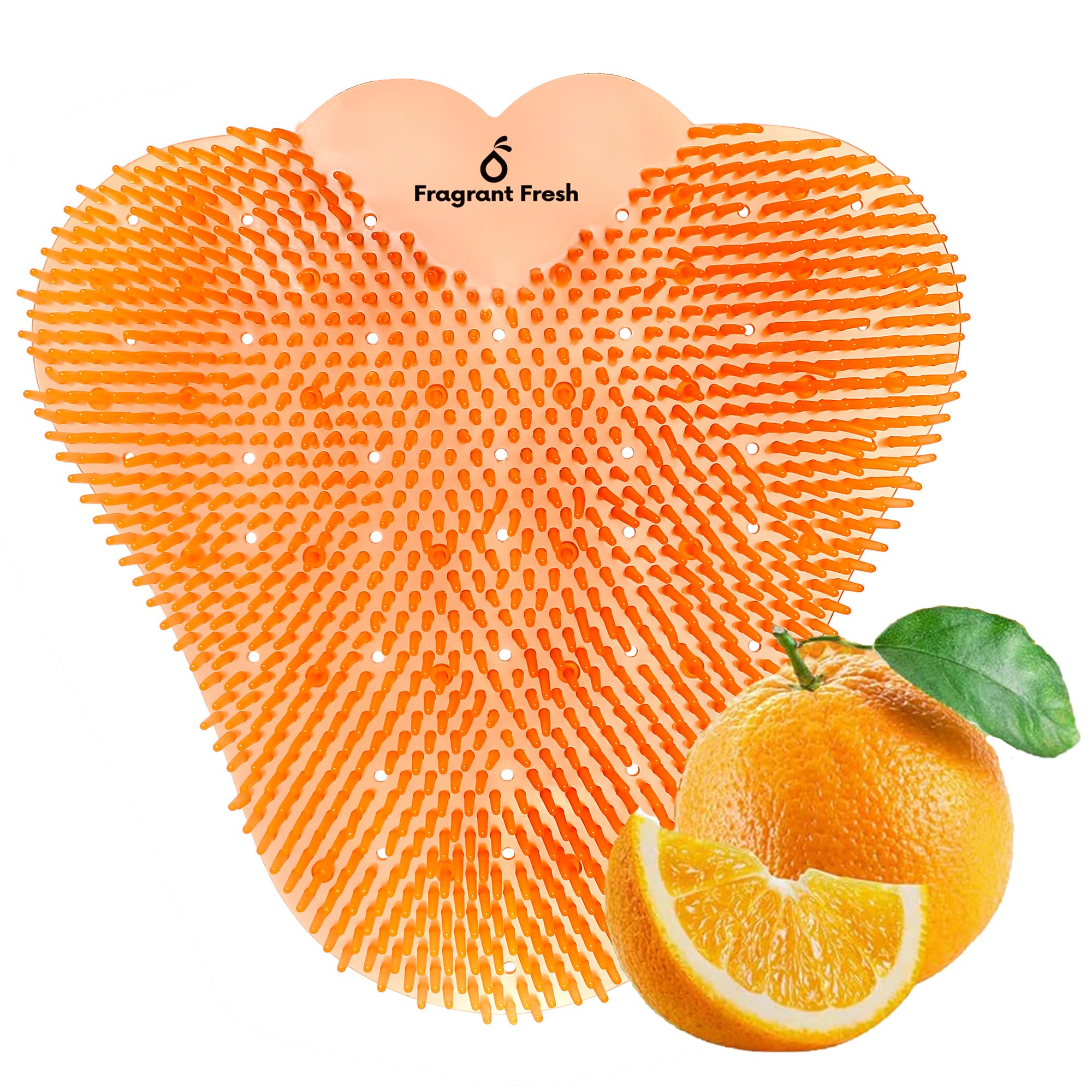 Urinal Screen Deodorizer, Fresh Scented Urinal Screen With Easy Fit & Multiple use (Orange, 15 Pack)