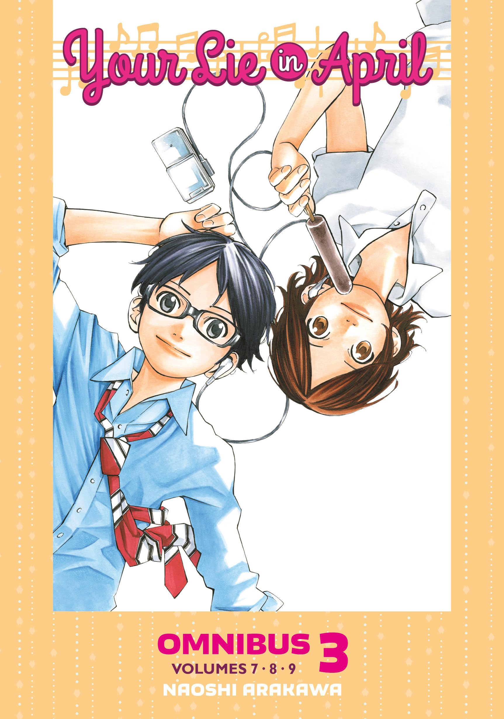 Your Lie in April Omnibus 3 (Vol. 7-9) by Naoshi Arakawa (Paperback Book)