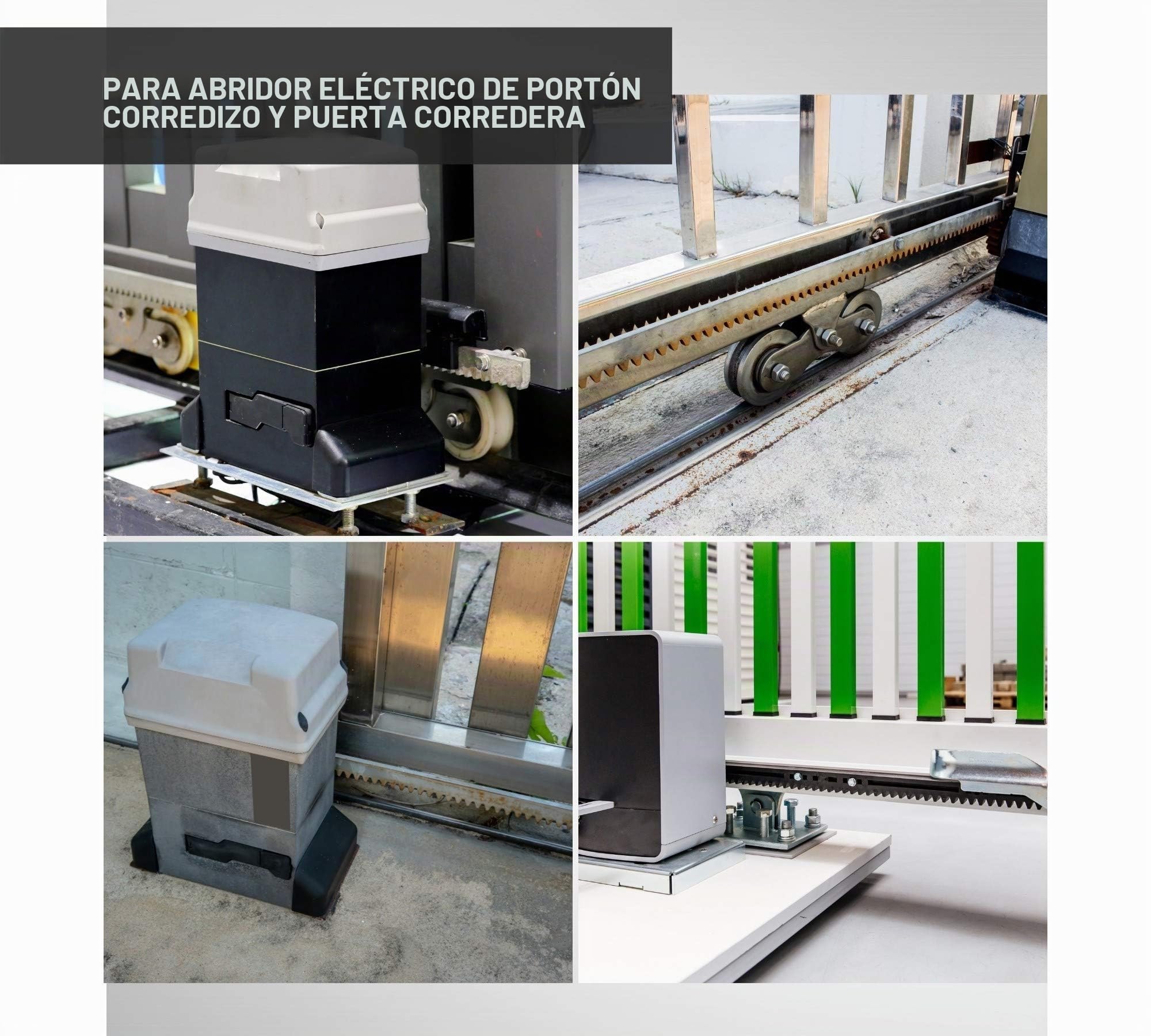 DOJA Industrial | Cremallera Puerta Corredera | Modulo 4 | 1 Metro | 1 unidad | Barra Dentada Acero Galvanizado Compatible con Cualquier Motor | Uso: Puertas Correderas, Puerta Garaje Automatica