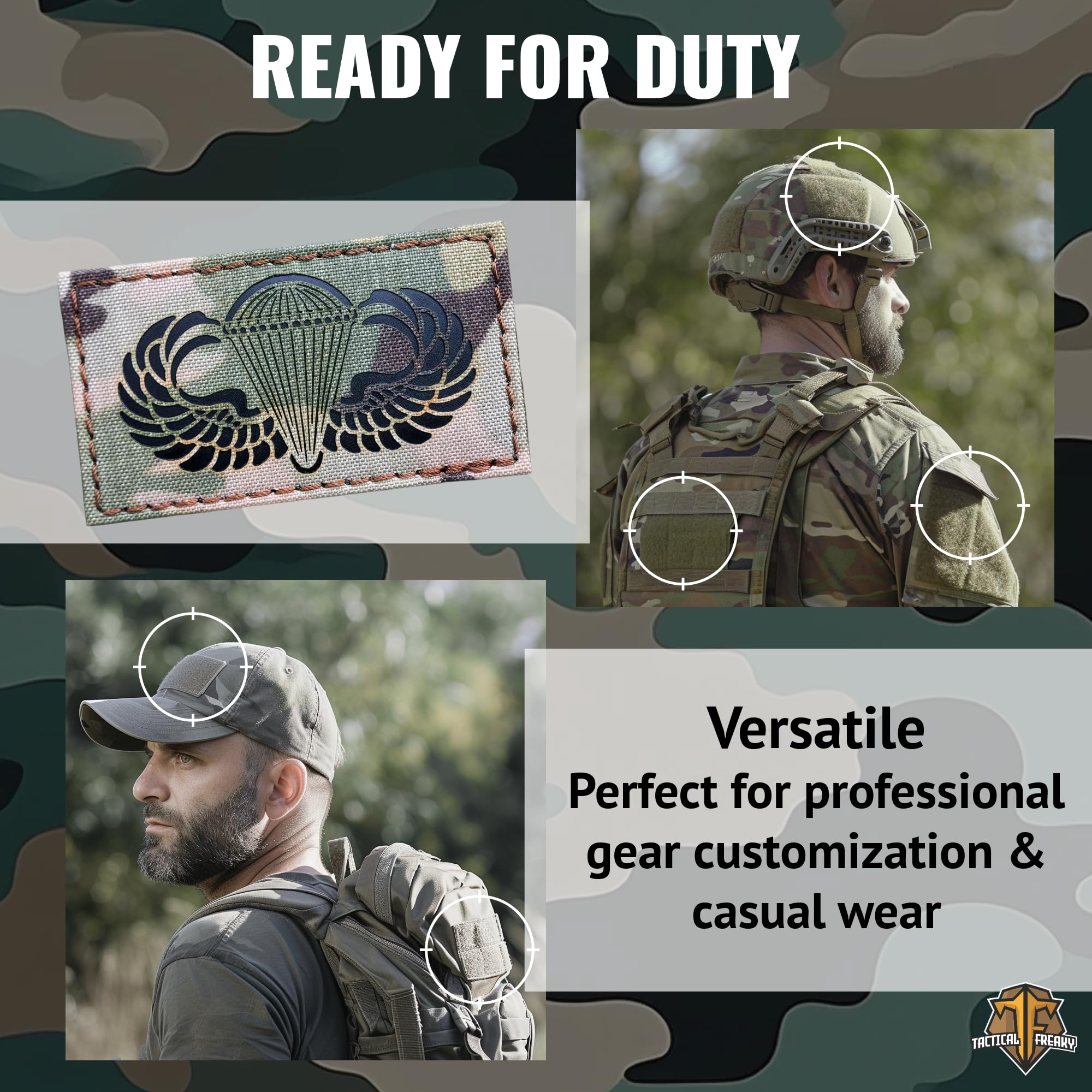 Amazon.com: Basic Parachutist Badge 2x3.5 Jump Wings IR Airborne