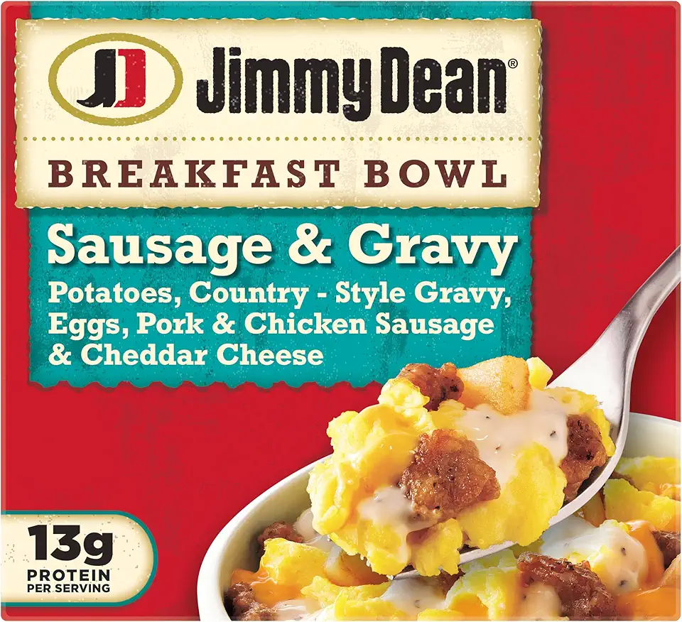 Jimmy Dean - Frozen Sausage and Gravy Breakfast Bowl, Single Serve, 7 Oz