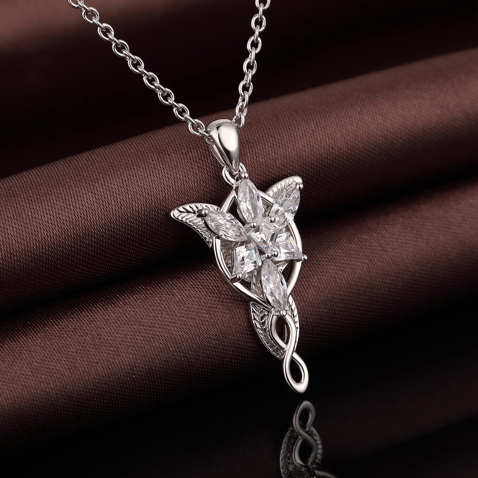 jiamiaoi Collares muejr plata Collar de cruz para mujer niña plata de ley 925, Collar con colgante de cruz de diamant circonita cúbica, Colgante mujer cruz plata