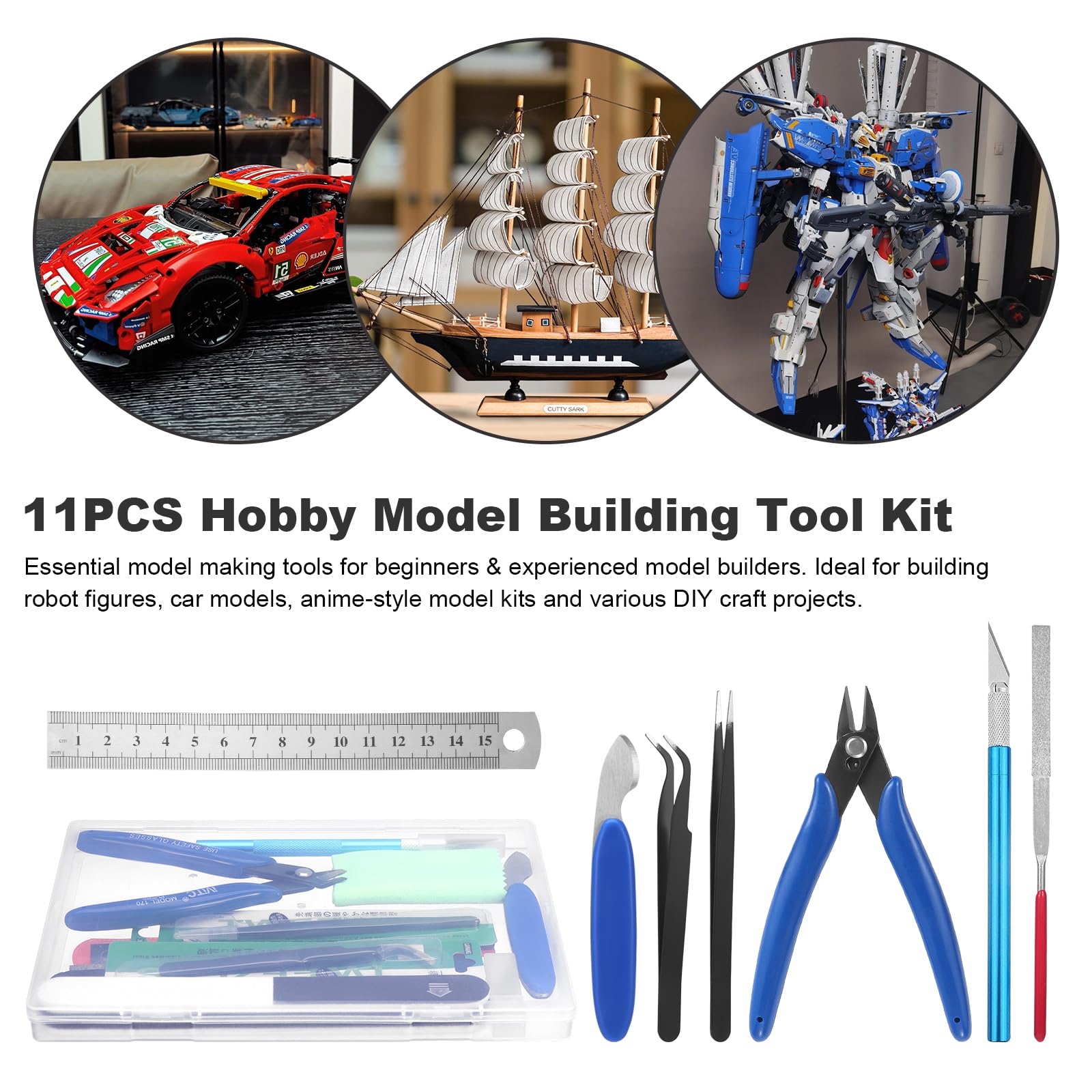 Fippy 11PC Model Tool Kit - Build Cars & More! -6 Fippy 11PC Model Tool Kit - Build Cars & More! -6