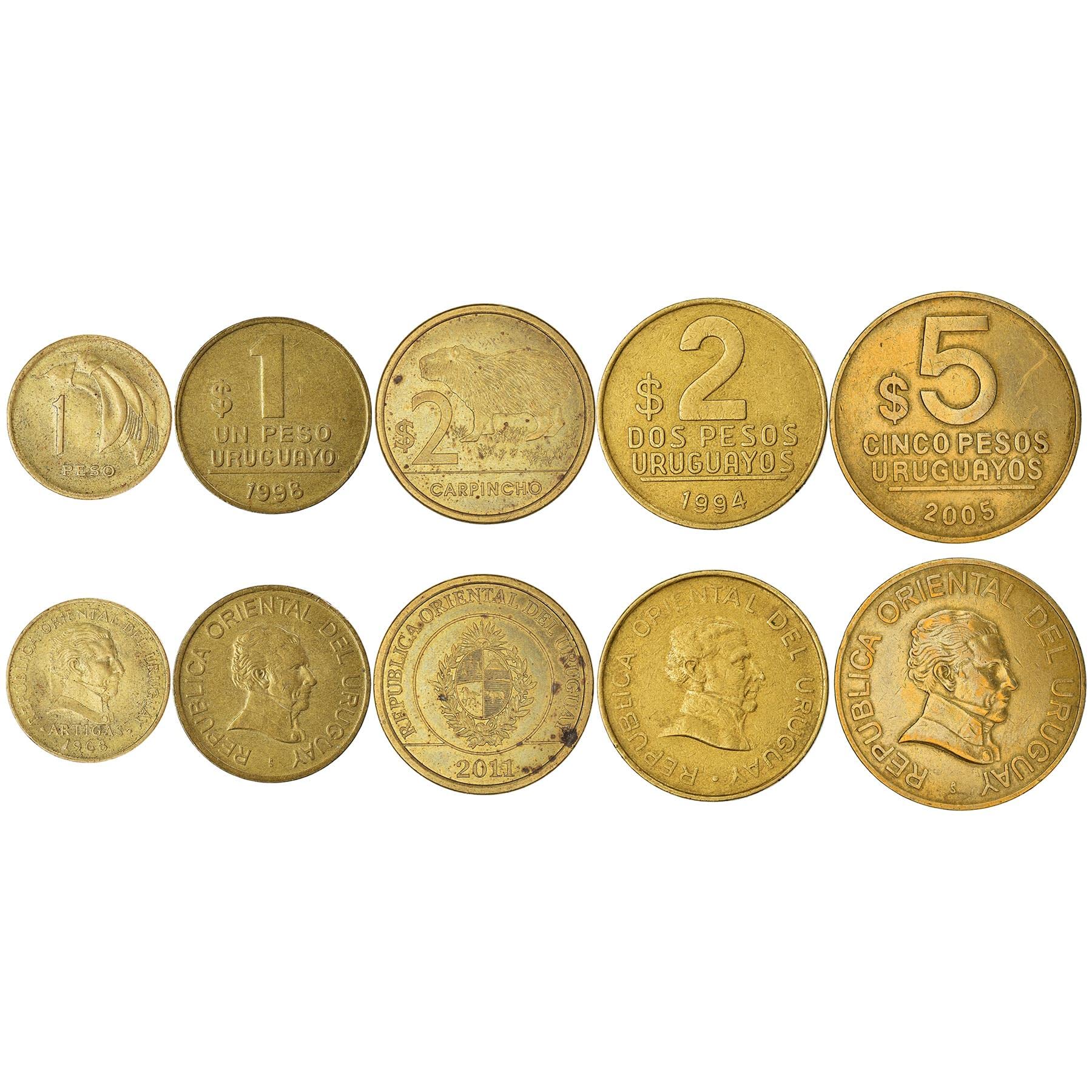 Uruguay 5 Mixed Coins - Image 3
