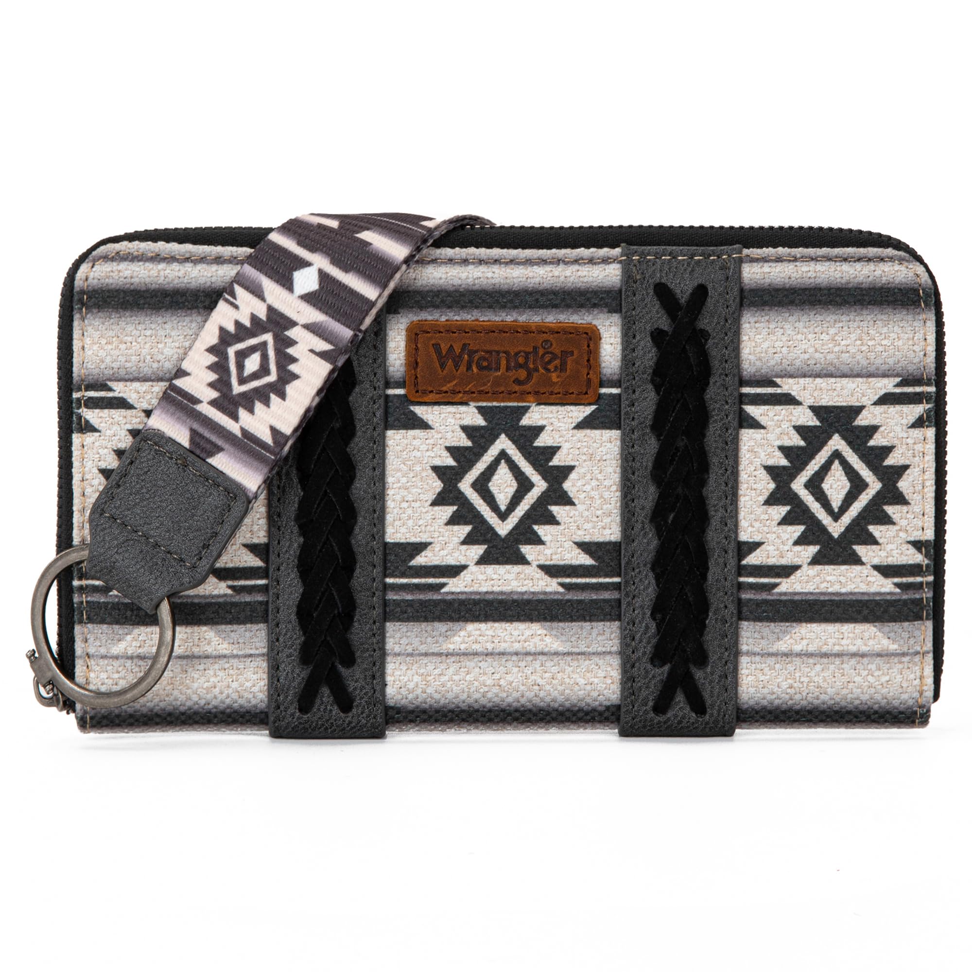 Wrangler Wallet Purse for Women Western Aztec Clutch Wristlet Wallet with Credit Card Holder