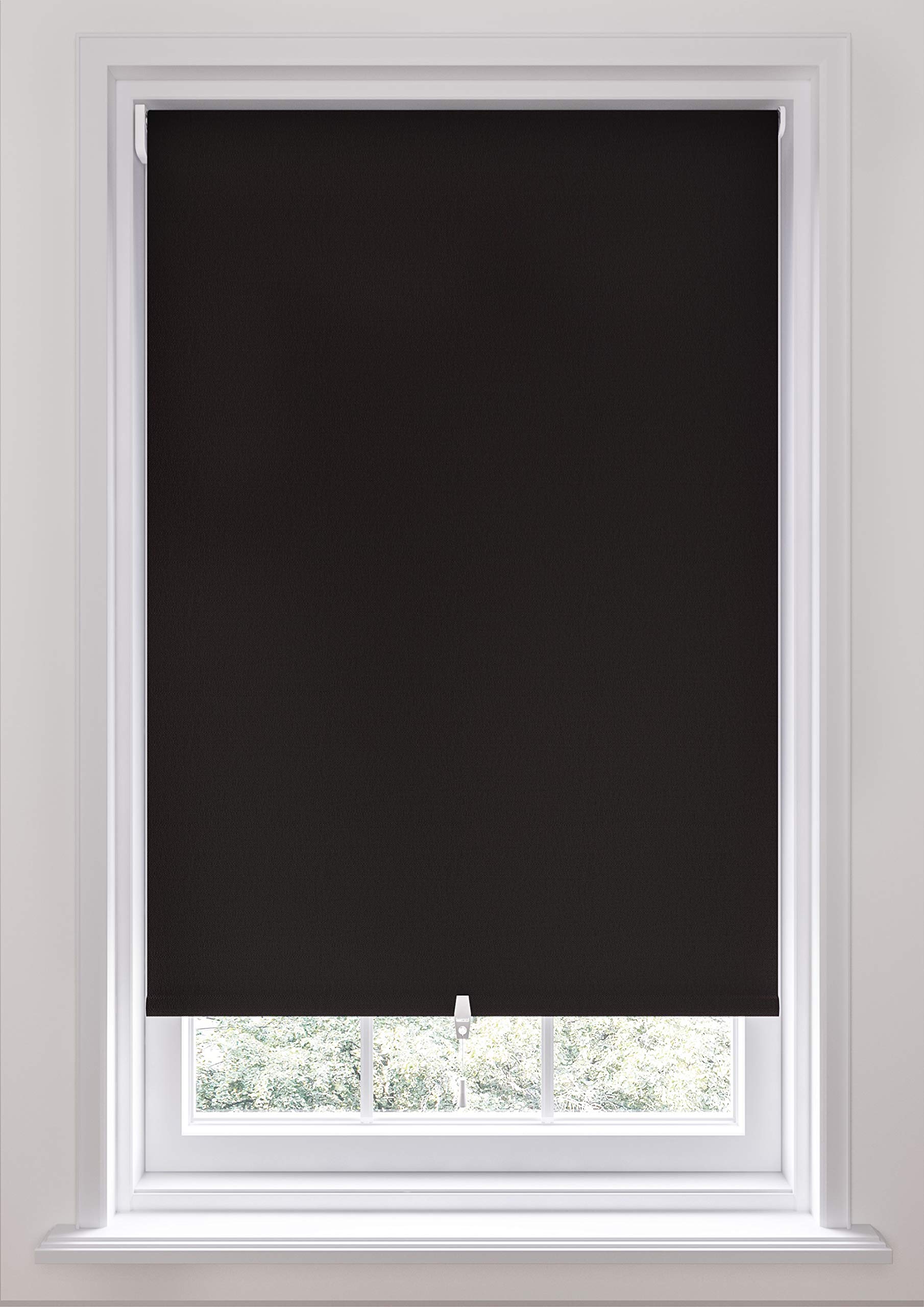 Swish Black Cordless Out Roller Blind, Liquorice, W60 Cm X D170 Cm