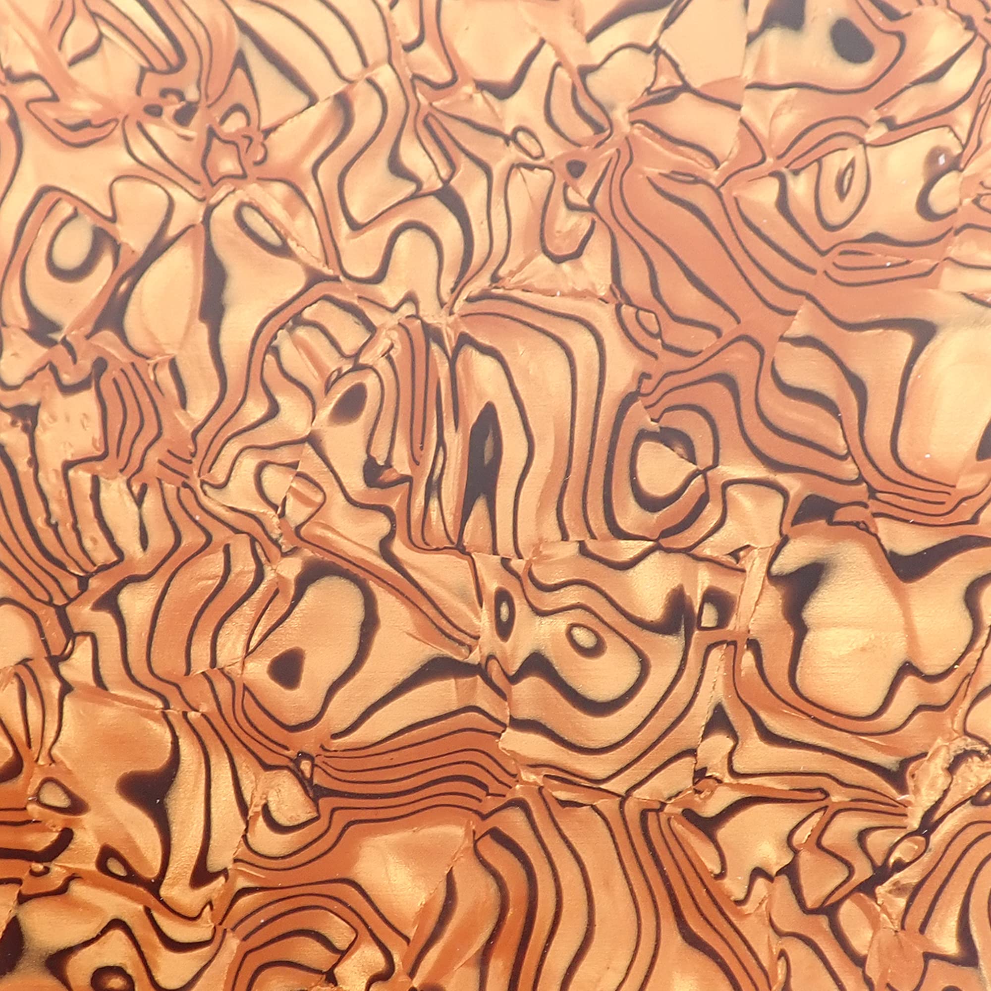 Brown Tiger Shell Celluloid Laminate Cast Acrylic Sheet, 3mm thick (150x125mm), 150 x 125mm - Image 4