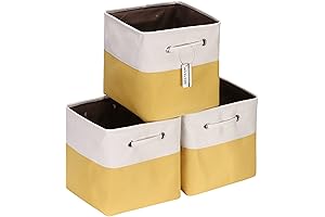 Sea Team Yellow Cube Storage Bins