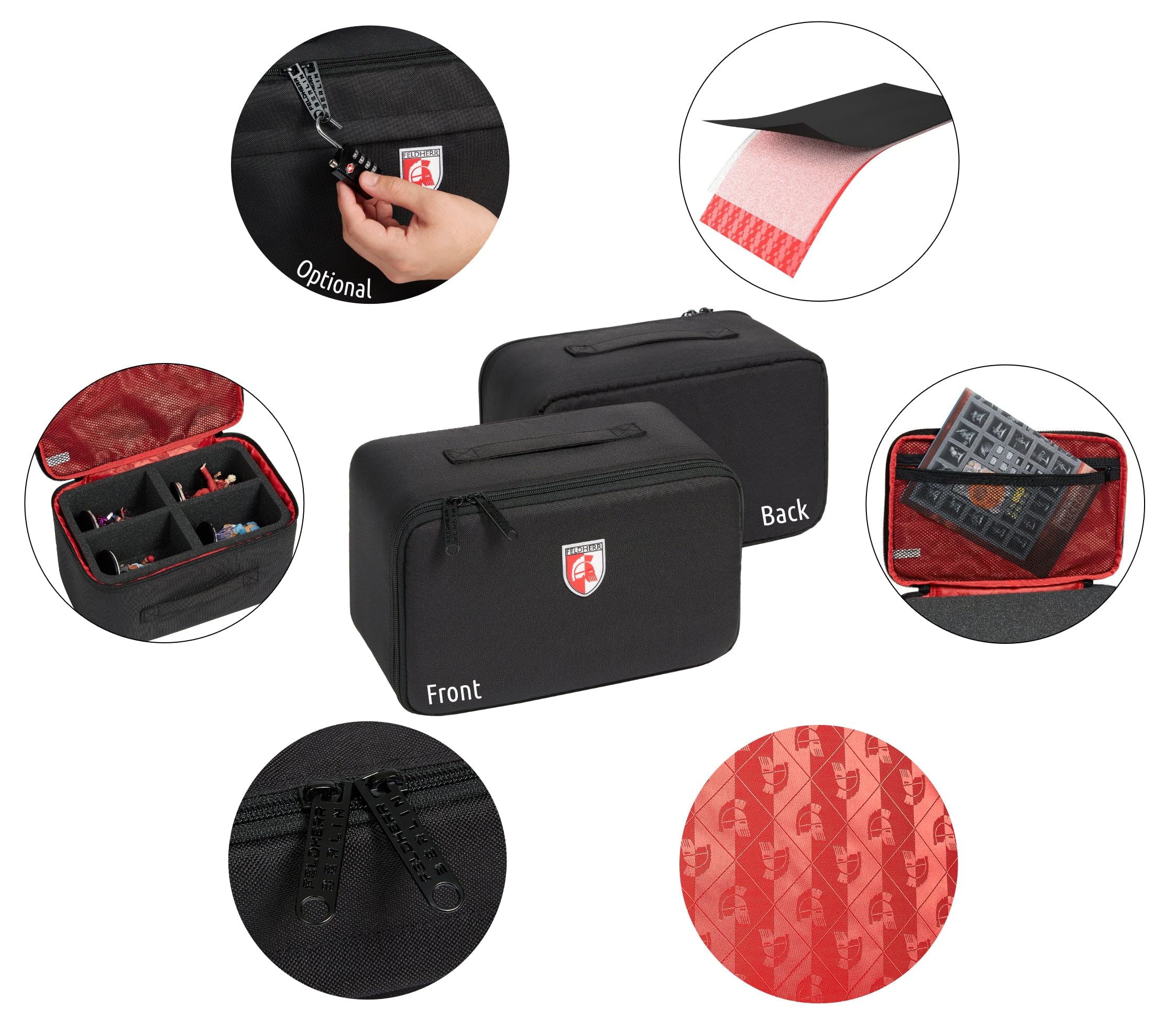Feldherr Mini Etui Compatible avec 32 Miniatures de Blood Bowl sur Socle 25 mm (Jusqu'en 2015)