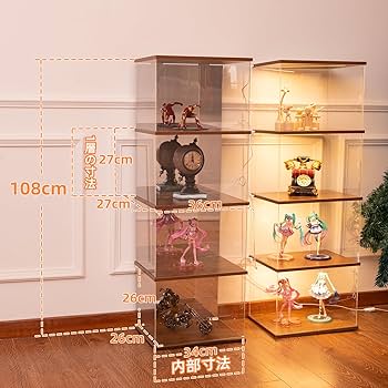 Amazon.co.jp: LORAK フィギュアケース コレクションケース LED