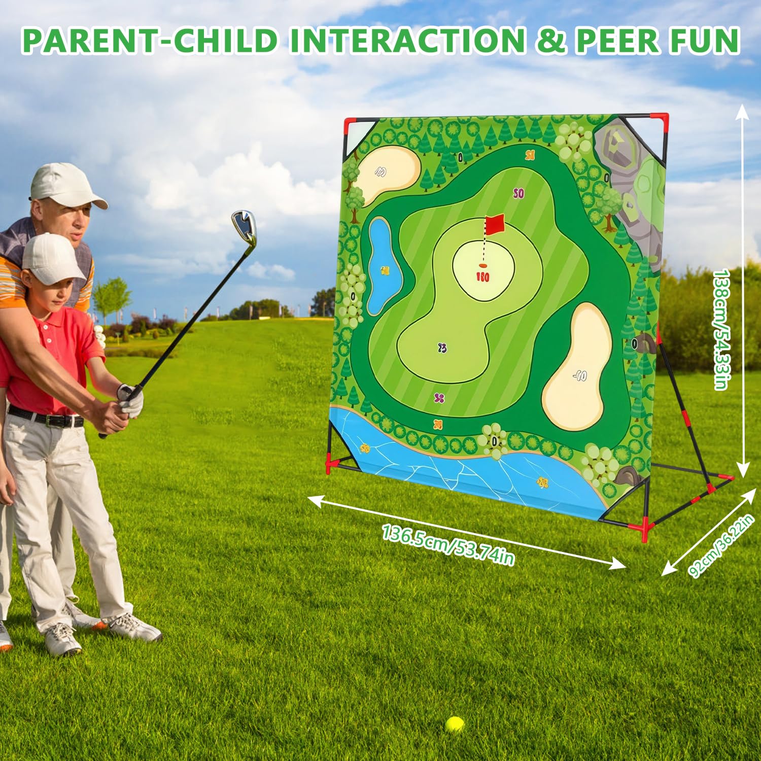 Juego de golf con pelotas de golf y contador de puntos, juego de mini golf, juguetes de golf para niños y adultos, mini maletín de golf, juego de astillado de golf, juego de golf para el hogar