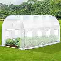 ①サウナテントQuadrangular Greenhouse Amazon.com : VIVOSUN 10x7x7 Ft. Large Walk in Greenhouse and
