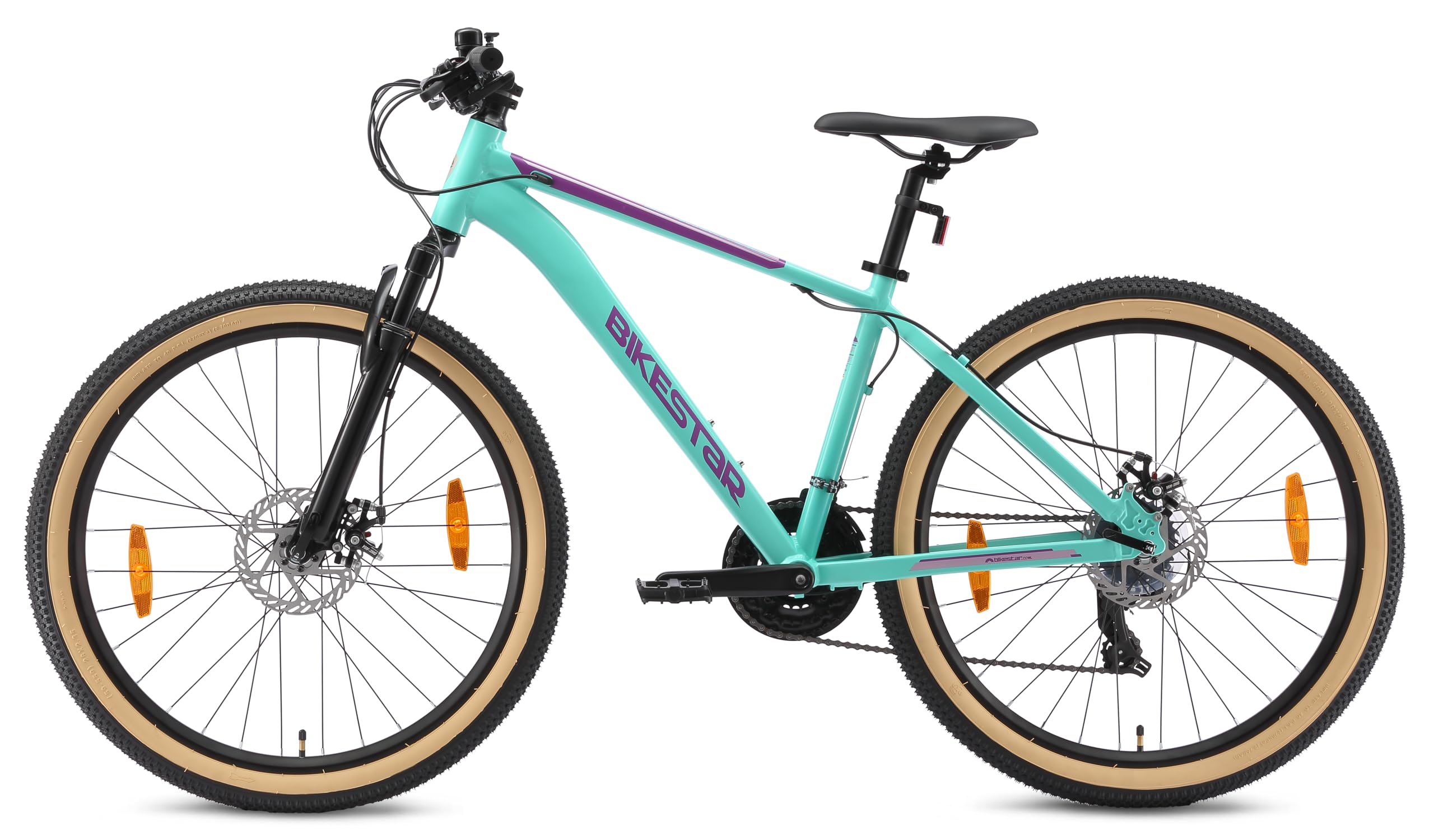BIKESTAR Hardtail Aluminium Mountainbike Shimano 21 Gang Schaltung, Scheibenbremse 26 Zoll Reifen | 13 Zoll 16 Zoll Rahmen Alu MTB | RISIKOFREI TESTEN