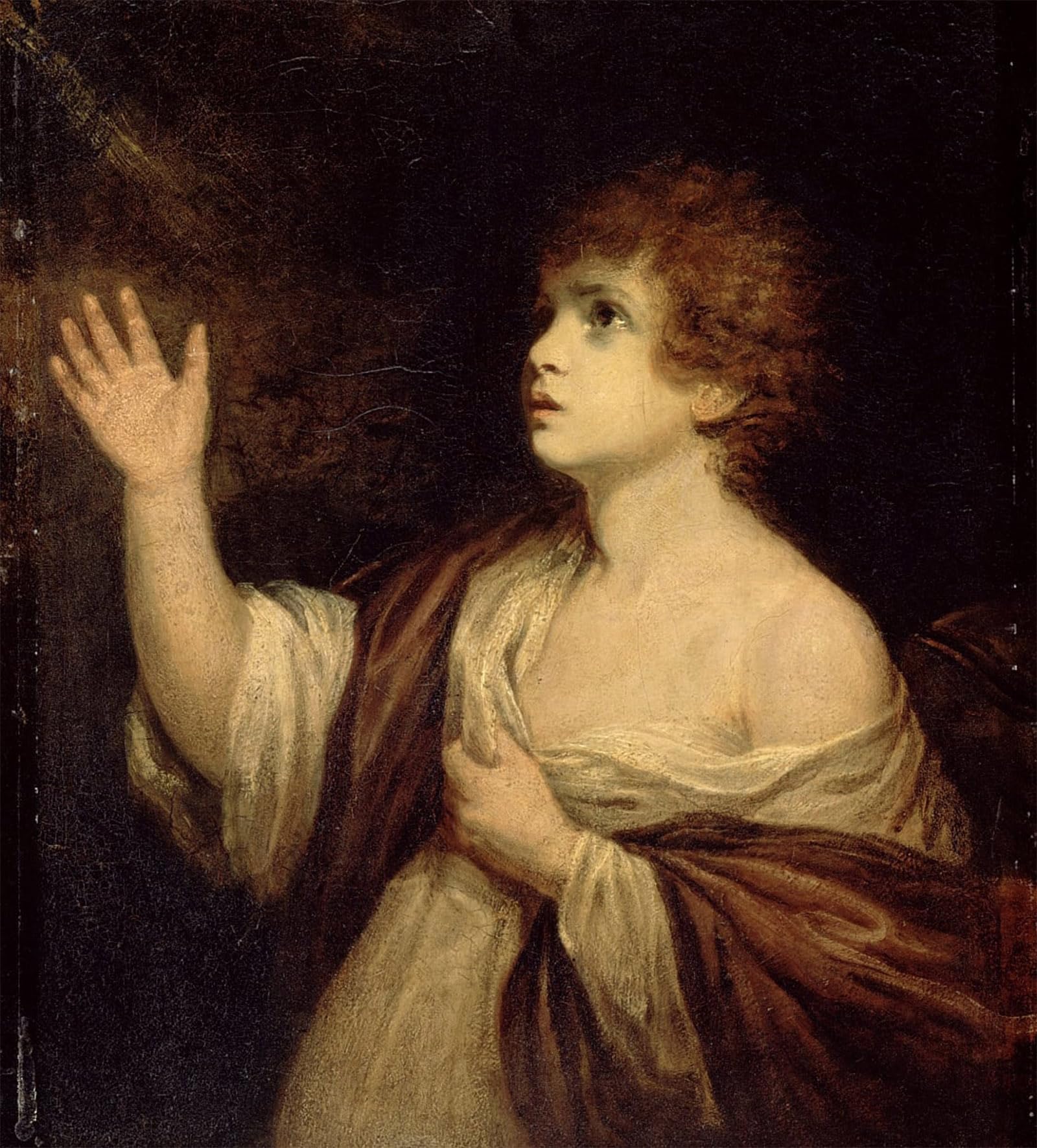 Cuadro El llamado de Samuel de Reynolds en lienzo moderno de 60x90cm 5