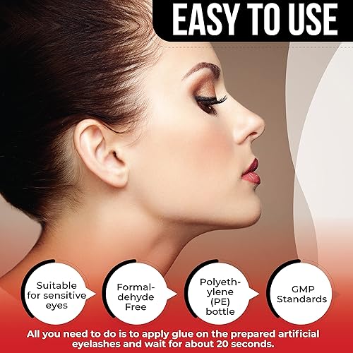 Miniatura 5 de Adhesivo de pestañas NOON'S UP Impermeable 24 horas de larga duración pegamento de pestañas para pestañas postizas, pegamento de pestañas súper