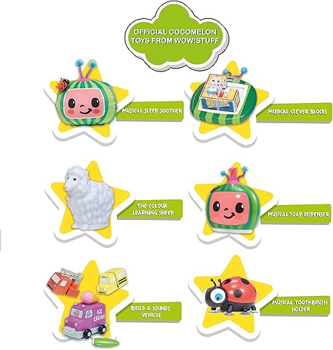 Miniatura 8 de CoComelon Toys Musical Buddies  Dispensador de jabón cantante y soporte para cepillo de dientes para cantar  Juguete de aprendizaje preescolar con