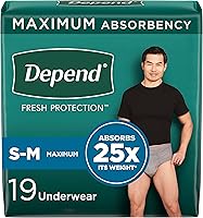 Vista 9 de Depend Fresh Protection - Ropa interior de incontinencia para adultos, desechable, máximo, extragrande, gris, 68 unidades (2 paquetes de 34)