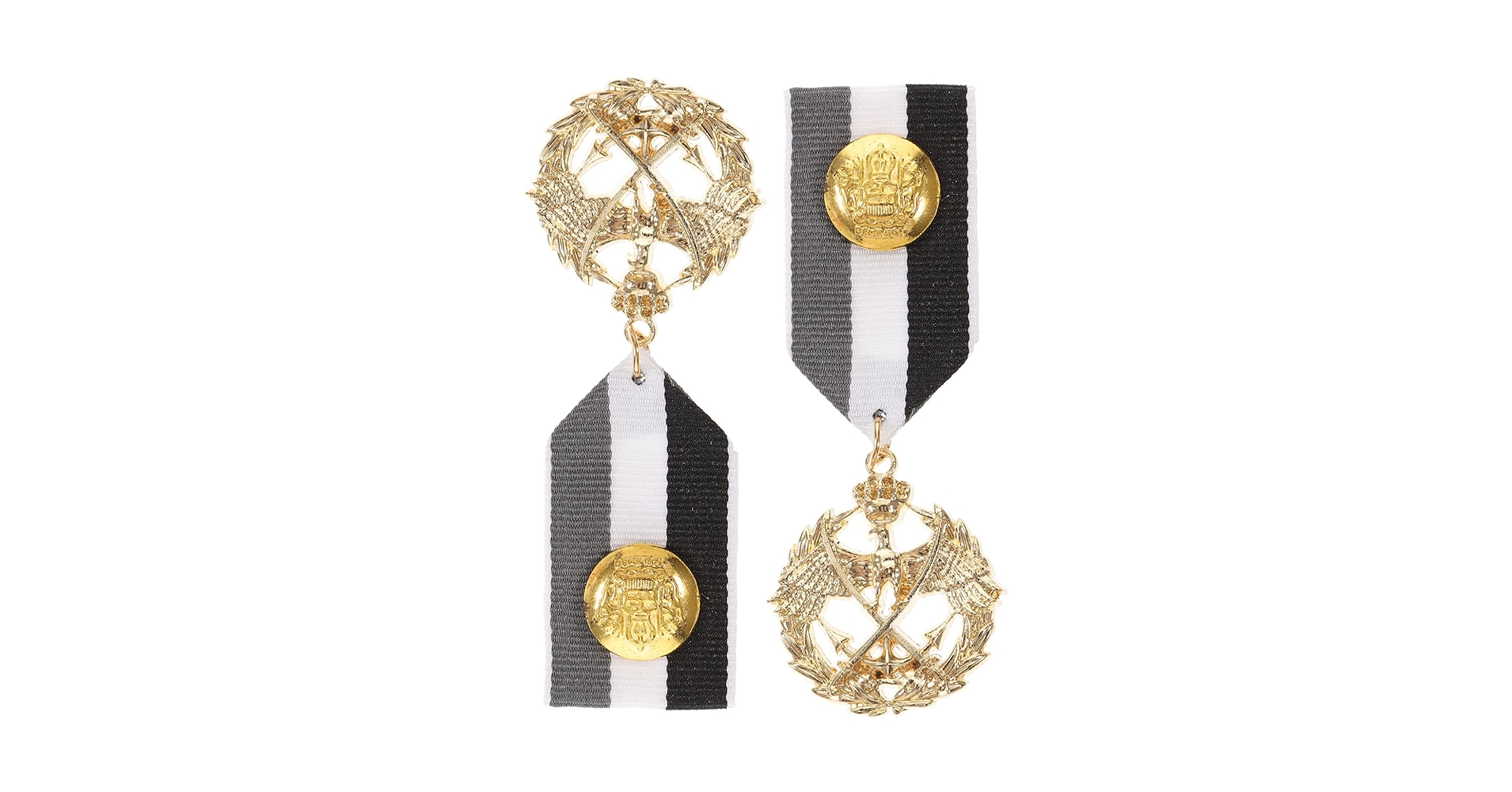 Amazon.co.jp: Gatuida 2個 海軍勲章 ネイビーのラペルピン