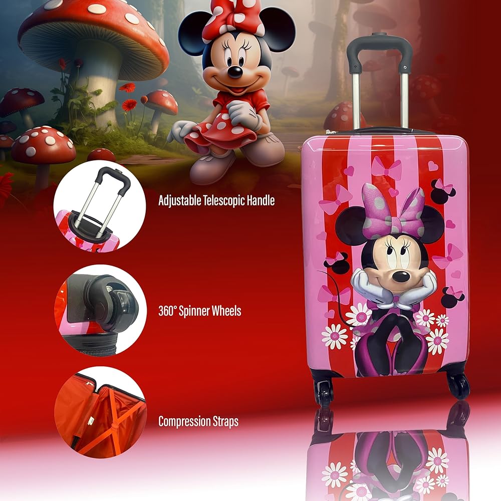 Amazon.com | Fast Forward 20 Inches Minnie Mouse Suitcase For Kids