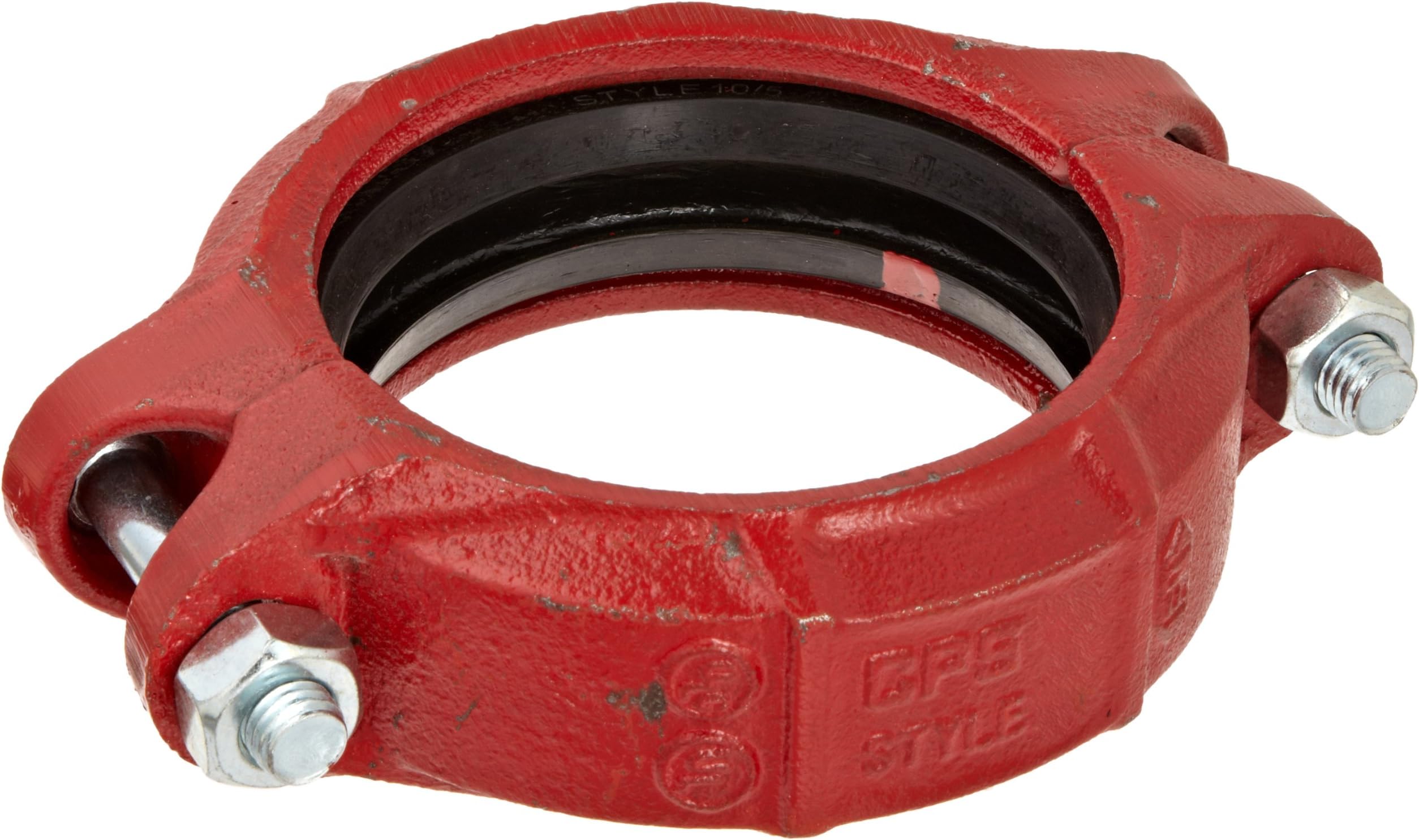 Dixon L04BU Ductile Iron Series L Pipe and Welding Fitting, Quick Release Coupling with Buna-N Gasket, 4" Size x 4-1/2" Pipe OD