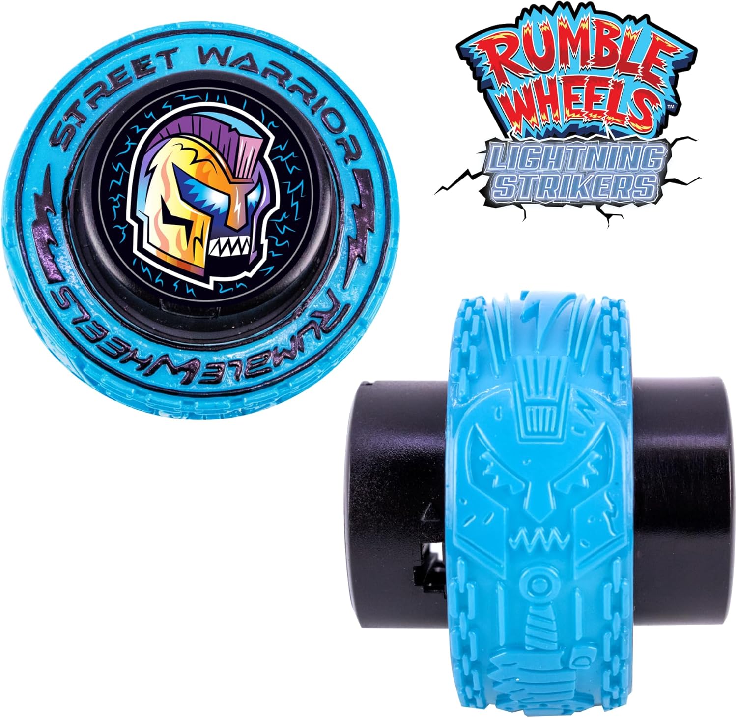 Rumble Wheels Lightning Strikers 2-Pack A: High-Speed Rip-Cord Racing Toy for Kids with All-Terrain Light Up Action | Lightning Strikers Thunder Hawk & Street Warrior - Image 3