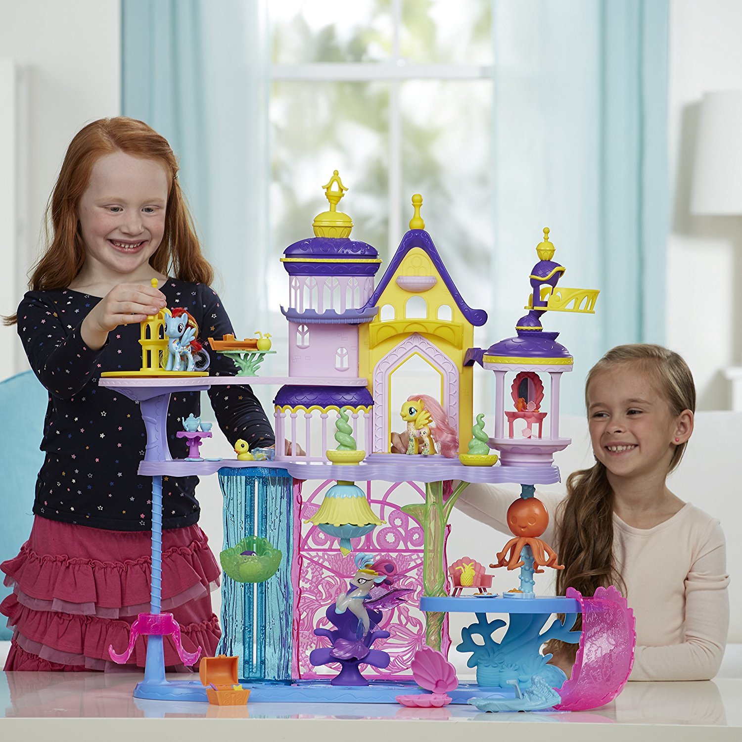 my little pony canterlot and seaquestria castle playset