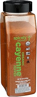 Spicely Organic Cayenne Pepper 16 Oz Certified Gluten Free