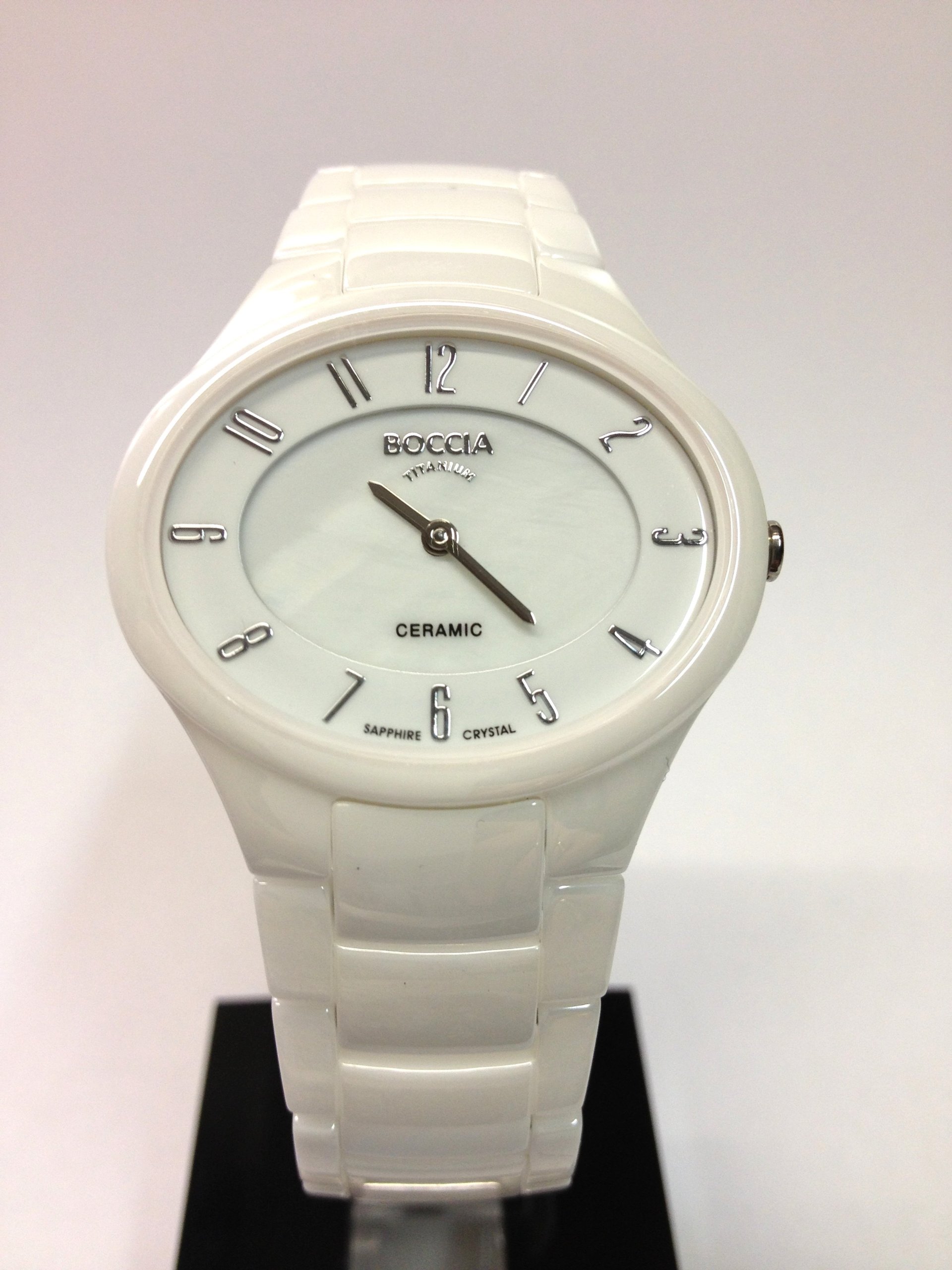 Boccia Damski zegarek na rękę XS Ceramic analogowy kwarcowy ceramika 3216-01