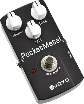 JOYO JF-35 Pocket Metal Distortion Guitar Effect Pedal - True Bypass, DC 9V and Battery Supported