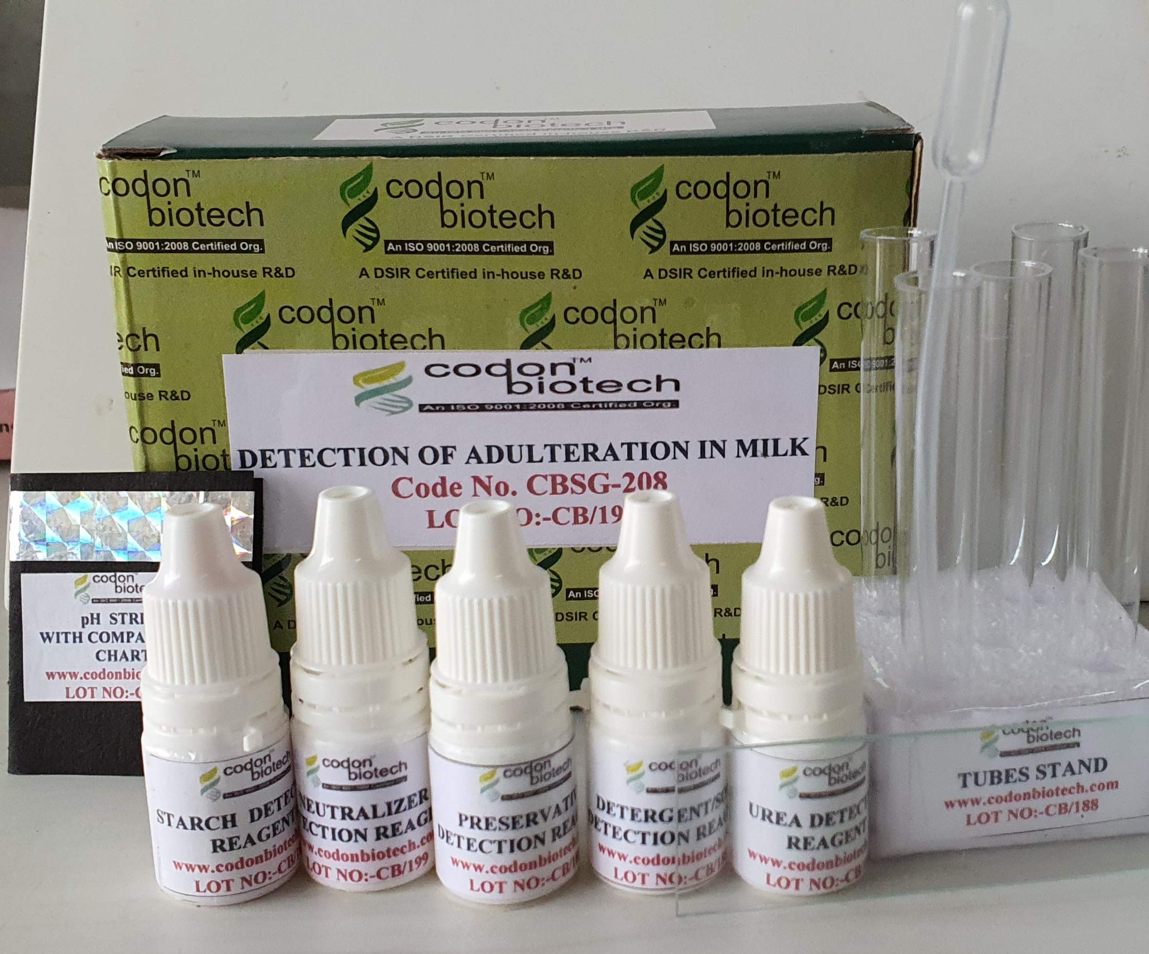 Milk Adulteration Detection Kit (Green, Normal)