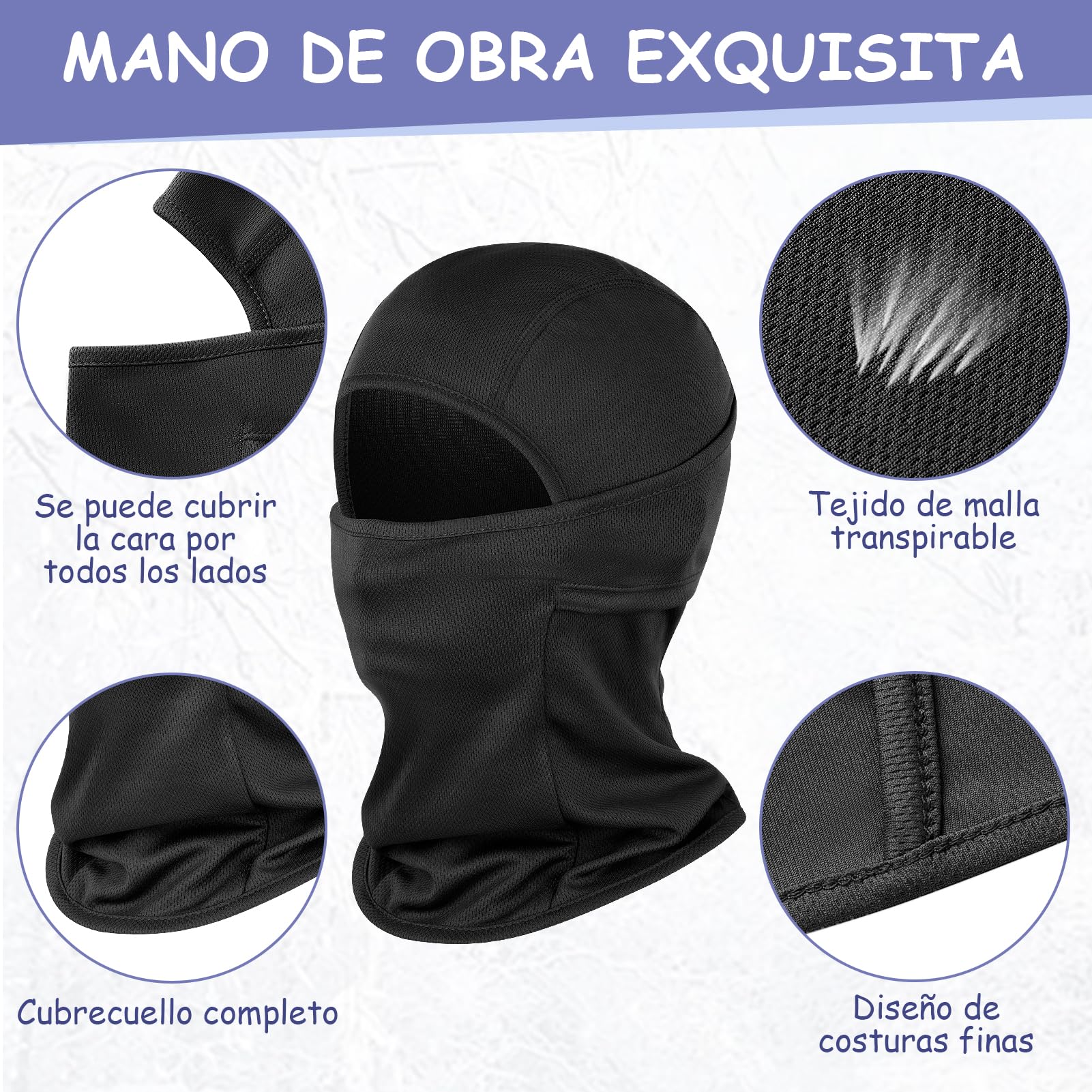 Kiiwah Pasamontañas Niños Multifuncional Blaclava Máscara de Ciclismo Transpirable Sombreros Gorro con Calentador de Cuello para Niños y Niñas Deportes al Aire Libre