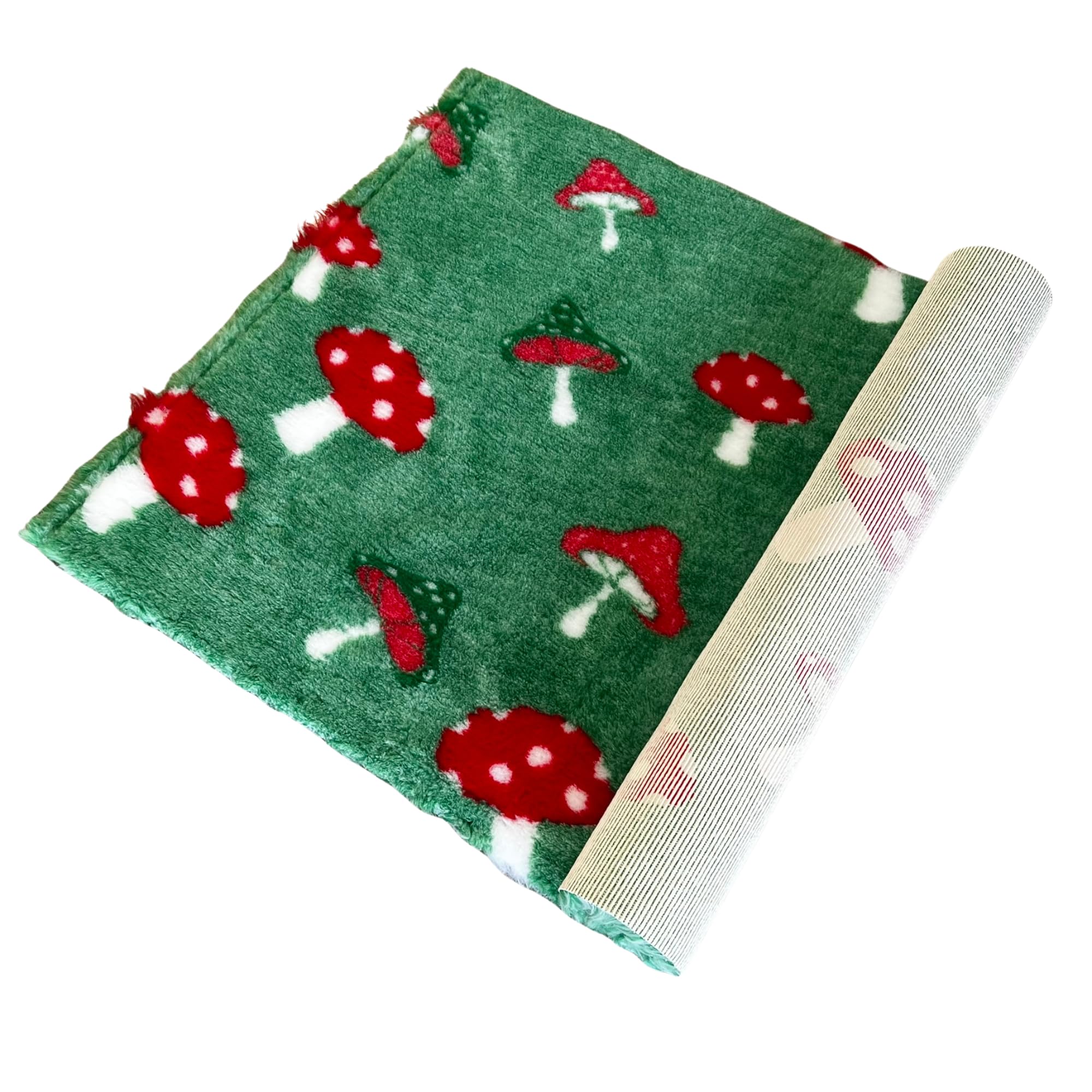 Pawstrading GREEN TOADSTOOL Dog Vet Bed Premium Rubber Backed Bedding Mat (Large (100x150cm))