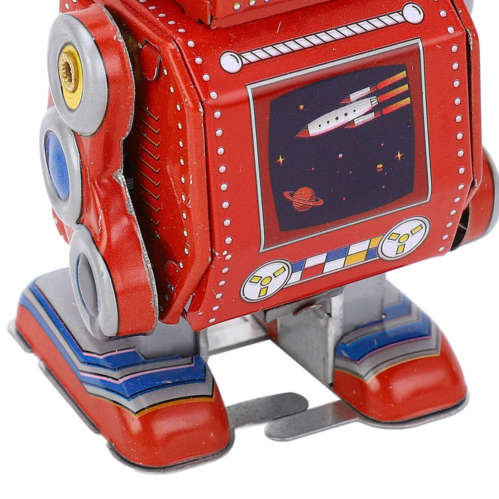Vintage żelazny Robot Nakręcany, Dekoracyjny Metalowy Robot Bębniący, Nakręcany Robot-zabawka do Kawiarni, Baru, Restauracji, Kolekcji, Kolekcji świąteczny Urodzinowy