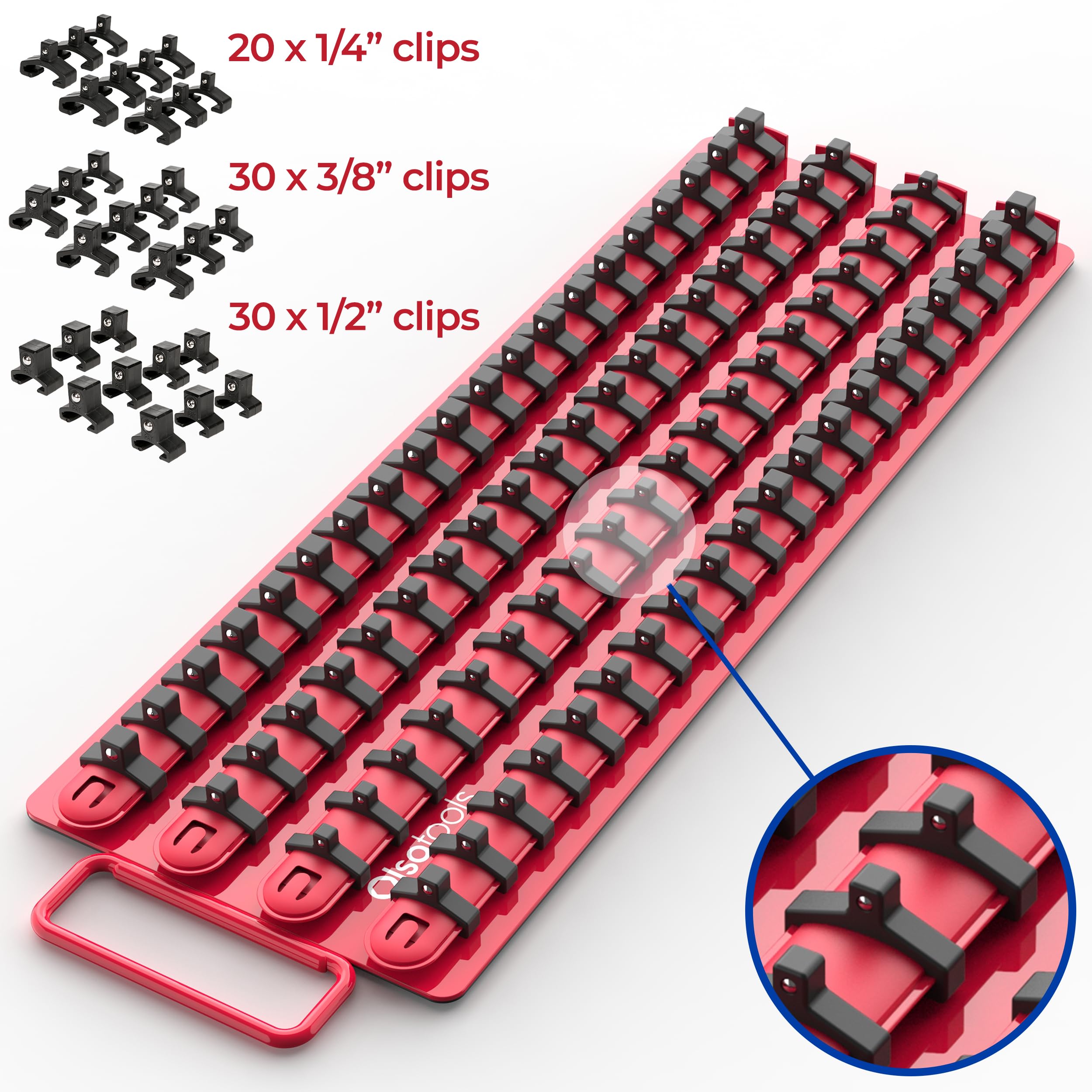 Amazon.co.jp: Olsa Tools ソケットオーガナイザートレイ - ポータブル